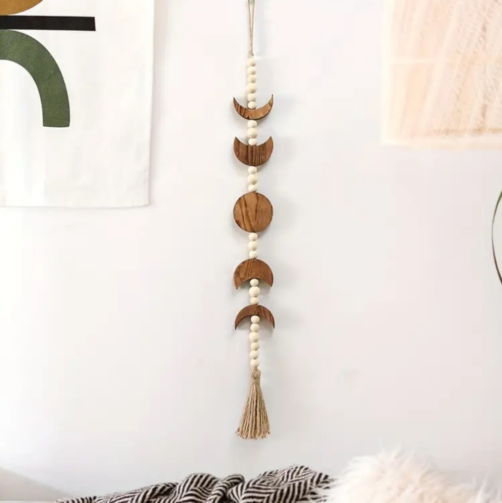 Moon phase Wooden Wall Decor - Picture 2 of 6